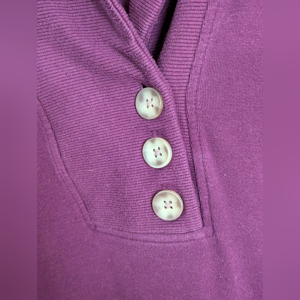 4/$10 ✨ Banana Republic Deep Purple Knit Top‎ Long Sleeve - Picture 2 of 6
